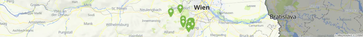 Kartenansicht für Apotheken-Notdienste in der Nähe von Breitenfurt bei Wien (Mödling, Niederösterreich)